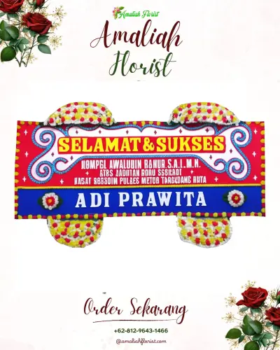 Karangan Bunga Ucapan Selamat di Gowak